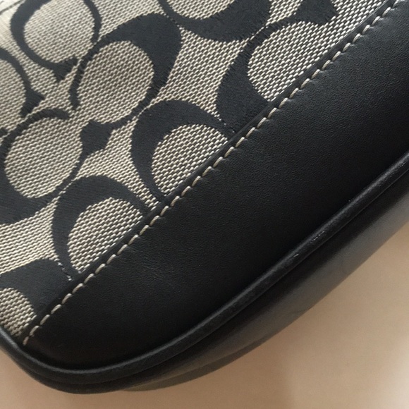 Vintage Y2k Coach Demi Mini Bag Baguette Small Purse 90‘s 2000‘s Black Gray Cute - Picture 10 of 16